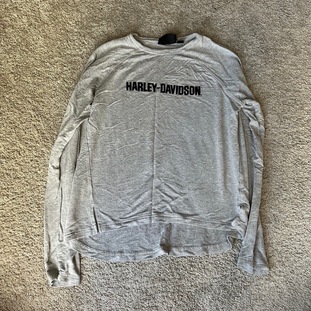 Harley-Davidsgon Grey Long Sleeve Tshirt